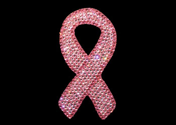 Glitter Pink Awareness Ribbon
